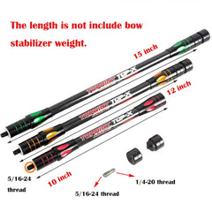 HNZMDY carbon fiber stabilizer rod 15-inch reduces vibration for smoother aim.