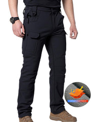 HOANCAQH tactical cargo pants reinforced knee detail boosts durability for rugged work