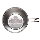 Hobby Stock Yurucamp Shera Cup with forest owl engraving for outdoor coffee on the trail.