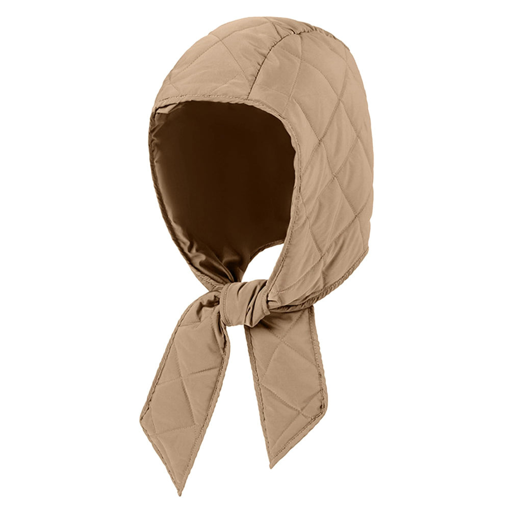 Hoce winter down hood hat showing full head coverage for cold weather