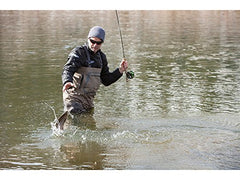 Hodgman Mackenzie waders adjustable suspenders and internal pocket for convenience.