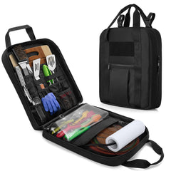 HODRANT Hanging Camp Utensil Organizer side view shows sturdy strap for easy outdoor access.