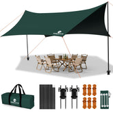 HOEYITO camping tarp assembled offers sturdy shelter and outdoor shade