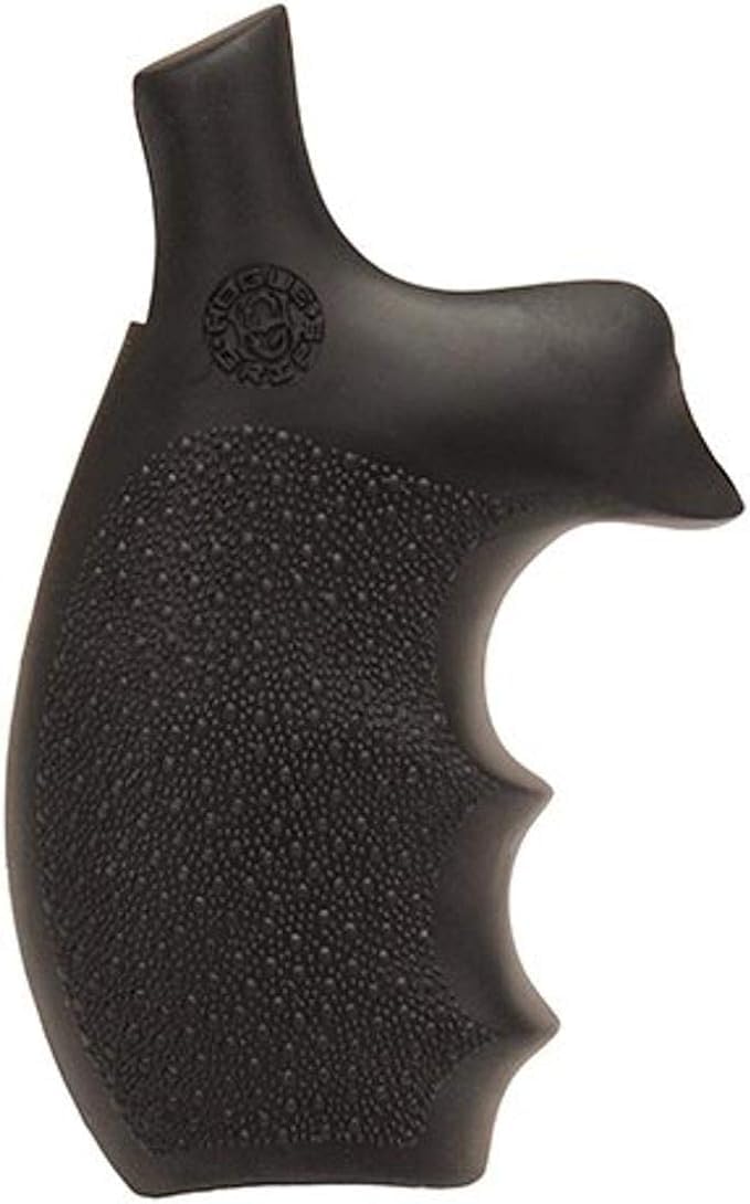 Hogue Bantam style rubber grip for S&W K/L round butt revolver in black