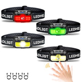 HOKOILN headlamp 1300 lumen beam for broad outdoor visibility