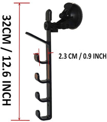 Rack holds up to five fishing rods separately