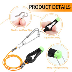 8-pack Hollowfly downrigger release clips displayed for trolling