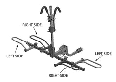 Hollywood Racks fat tire wheel holder with fat bike shows secure transport