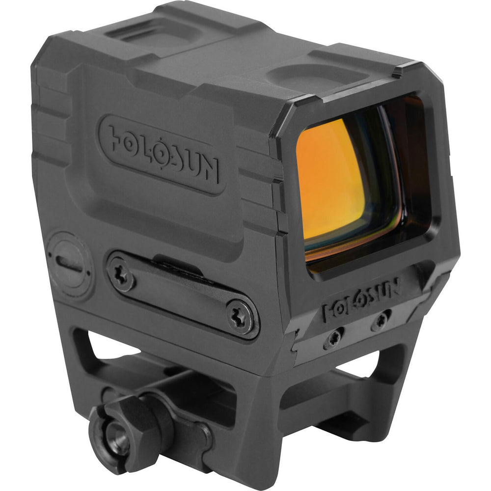 Holosun AEMS X2 Pro 2MOA dot closeup for fast target acquisition.