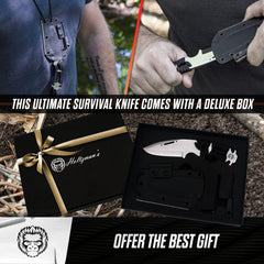Holtzman's knife sheath keeps the blade secure during transport