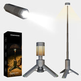 HOMECHOOSE telescopic camping light extended for versatile hands-free outdoor illumination