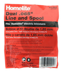 Homelite AC41RDLB pre wound line close up with durable profile