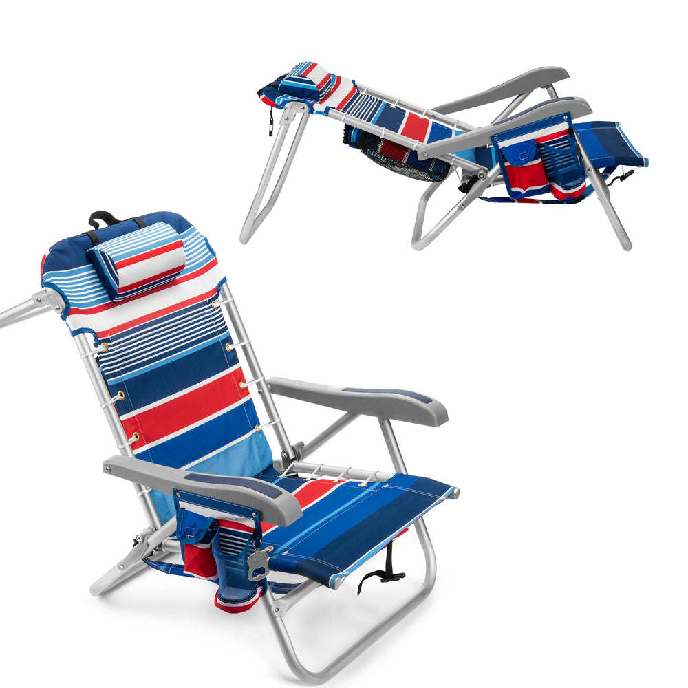 Homevative Cooler+ chair with fireworks design, portable for outdoor adventures