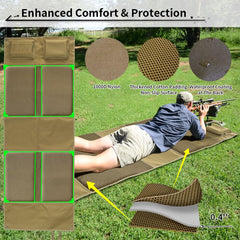 HOMEYA Shooting Mat cotton padding gives cushioned comfort during long prone sessions.