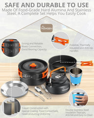 HOMGEN stainless plates and dishware for outdoor dining