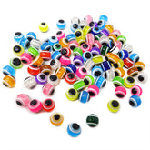 Honbay 100pcs plastic mixed color fishing beads 10mm eye shape
