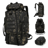 HongXingHai 100L backpack front view highlighting large capacity for multi-day trips