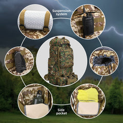 HongXingHai 100L separate belt bag doubles as a convenient shoulder bag.