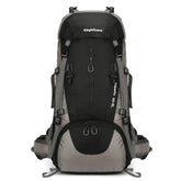 HongXingHai 70L backpack rain cover view protects gear in rain.