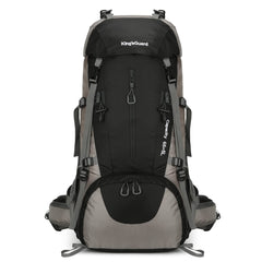 HongXingHai 70L backpack rain cover view protects gear in rain.