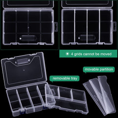 Removable top tray with four fixed compartments