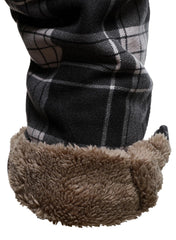 HOOD CREW sleeve detail shows plush sherpa lining for extra warmth.