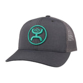 HOOEY O Classic front logo hat in grey, everyday comfort