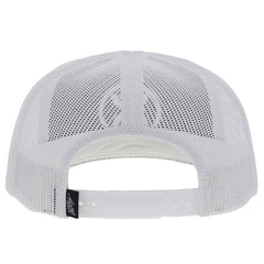 HOOEY O Classic 6-Panel Trucker Hat side view black/white