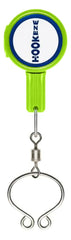 HOOK-EZE fishing knot tying tool in green color