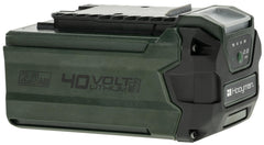 Hooyman 40V pole saw battery with charge indicator for reliable power checks.