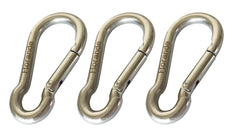 Horande stainless steel carabiner clip 2.75-inch with corrosion resistance for outdoor use