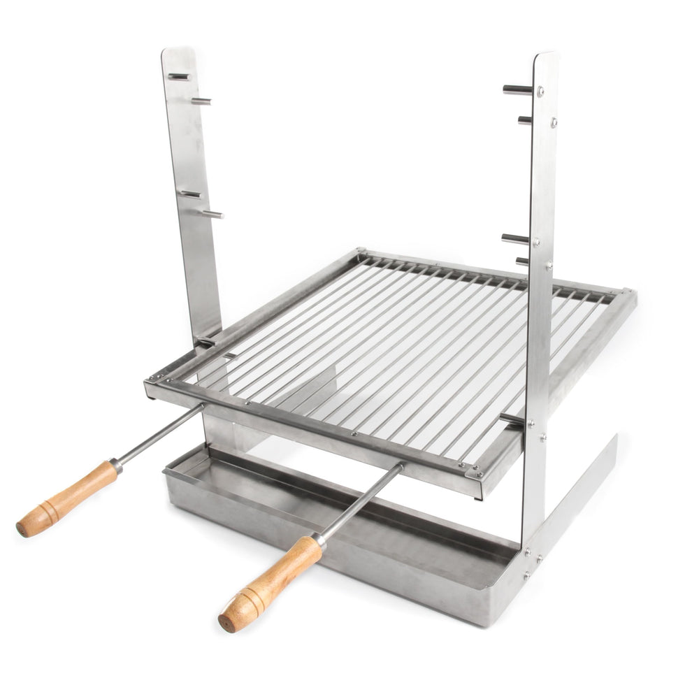 HORESTKIT portable camping grill assembly enables quick outdoor setup for grilling.