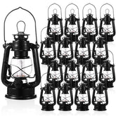 Hortsun lanterns 16-piece vintage set on display creates cozy rustic ambiance.