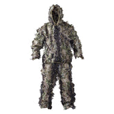 HOT SHOT leafy 2pc suit jacket in woodland camo for stealthy treestand hunts.