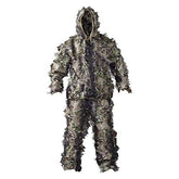 HOT SHOT leafy 2pc suit woodland camo jacket for lightweight concealment.