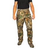 HOT SHOT men's flannel-lined camo pants front view showing warm design for hunts