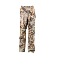 Hot Shot Realtree Edge front view pant offers waterproof protection for wet hunts.