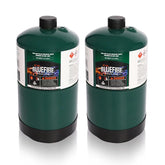 Hotdevil BLUEFIRE two-tank pack closeup for reliable outdoor cooking fuel.
