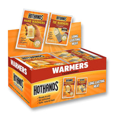 HotHands hand and toe warmers for all-day warmth during outdoor activities.