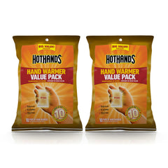 HotHands HH20PRPK16 hand warmers 20-pair pack for long-lasting outdoor warmth.
