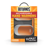 HotHands rechargeable hand warmers in a compact design deliver fast, portable warmth.