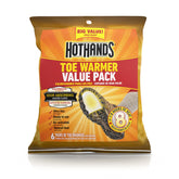 HotHands toe warmers pack with six pairs ready to warm toes