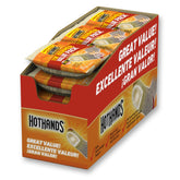 HotHands toe warmers pack open shows 72 pairs for long-lasting warmth outdoors.
