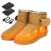 HOTHUGZ heated shoes—rapid warmth in 10 seconds for outdoor comfort.