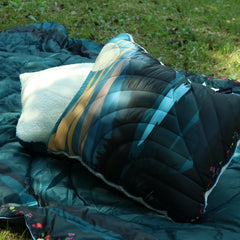 Hotkoko waterproof pillow protects from dust and spills while outdoors