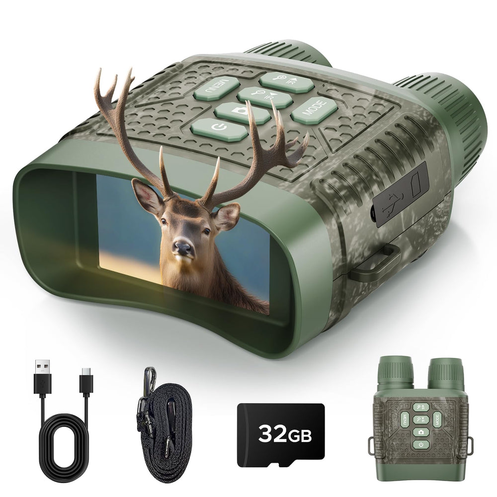 HOTPEAK NV02 4K video clarity for wildlife viewing after dark.