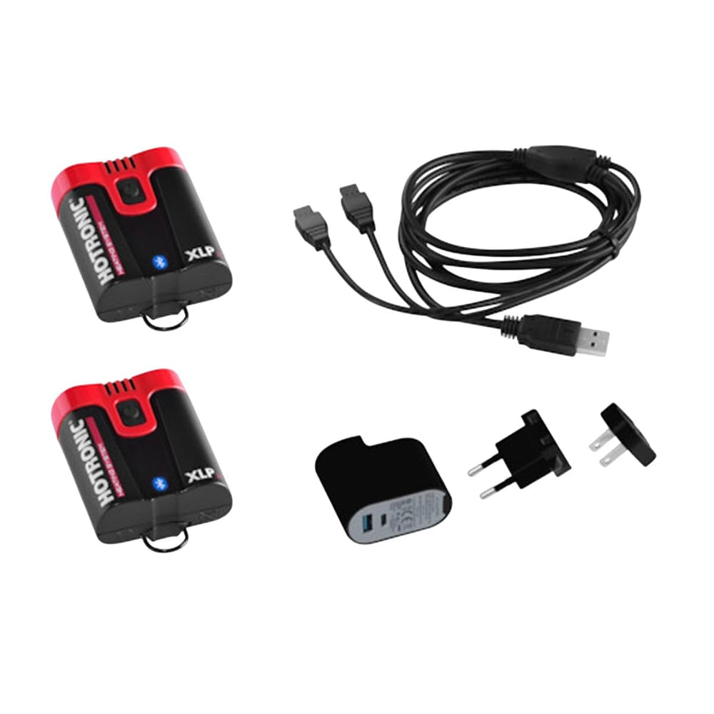Hotronic XLP 2C BT Power Set with compact battery packs for all-day warmth on the slopes