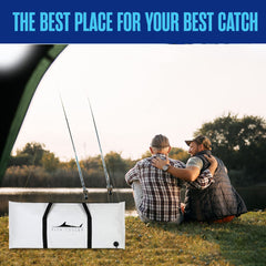 Houseables fish bag drainage valve for simple cleanup after trips.