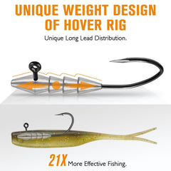 Swimbait jig head 90-degree design close-up
