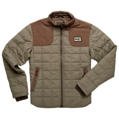 Howler Brothers Merlin Jacket front view in Mountain Green Teak, ready for light rain protection.
